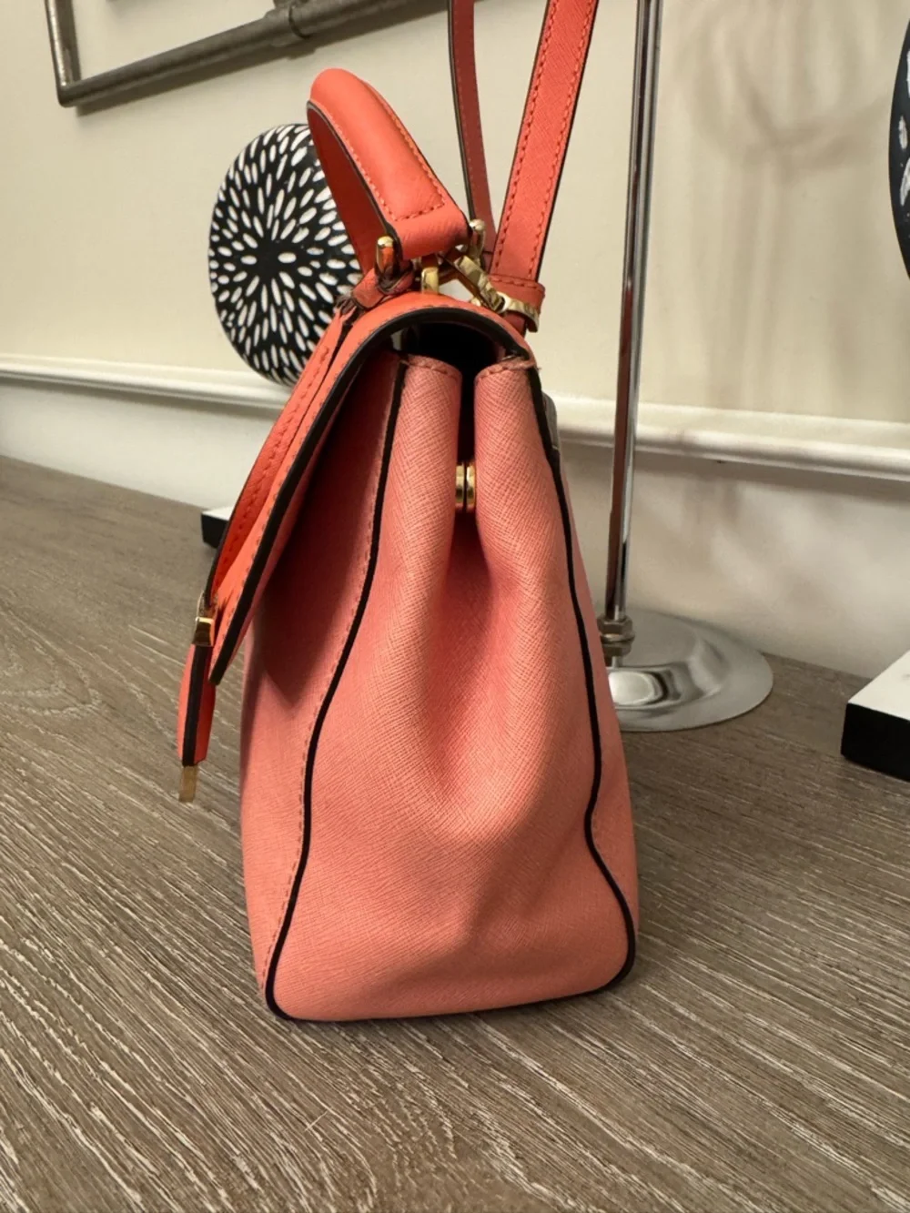 Michael Kors Coral-Gradient Top Handle Satchel - Picture 6 of 13